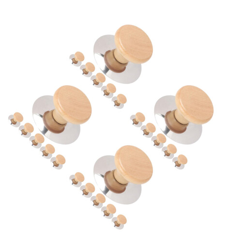 24Pcs Heat-Resistant Wood Pot Lid Handle Replacement for Pans 2