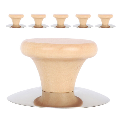 24Pcs Heat-Resistant Wood Pot Lid Handle Replacement for Pans 1