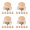 24Pcs Heat-Resistant Wood Pot Lid Handle Replacement for Pans 5