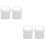 4Pcs White Mop Bucket Replacement Plug Rubber Leakproof Outlet Stopper 8