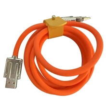 120W 6A Super Fast Charge Type-C Liquid Silicone Cable Quick USB Cable for Phone Pixel Bold Data ,Orange 1.5M