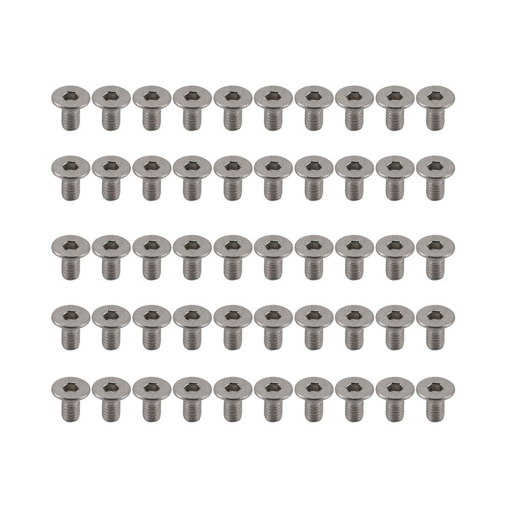 M3 X 6Mm Hex Socket Countersunk Flat Screw Bolts 50Pcs 6033146203633
