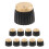 10X Guitar AmP Amplifier Knobs Push- Negro + Gold Cap para  Amplifier 1