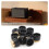 10x Guitar AMP Amplifier Knobs Push- Black+Gold Cap for  Amplifier 4
