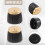 10x Guitar AMP Amplifier Knobs Push- Black+Gold Cap for  Amplifier 5