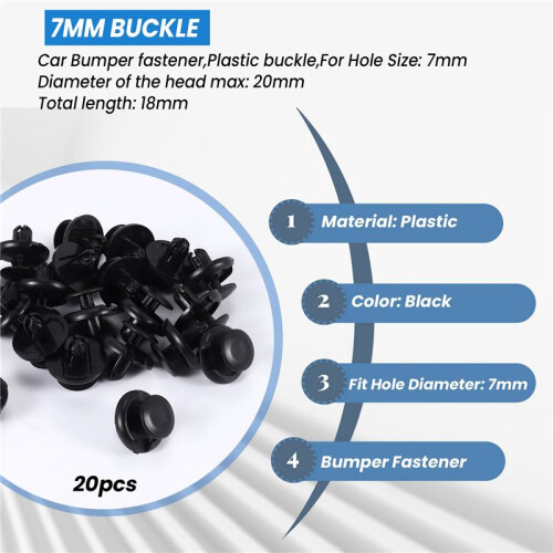 20 pcs  Lock Push Screw Pin Clips
