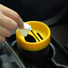 Multifunctional Car Storage Bucket Car Trash Can Coin Box Tissue Box Card Inserter Car Interior Accessories