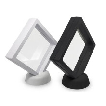30 Stuks 3D Drijvende Munt Display Frame Standaard Opbergdozen voor Sieraden Ring Oorbellen Munt Medailles Uitdaging Medaille Houder A