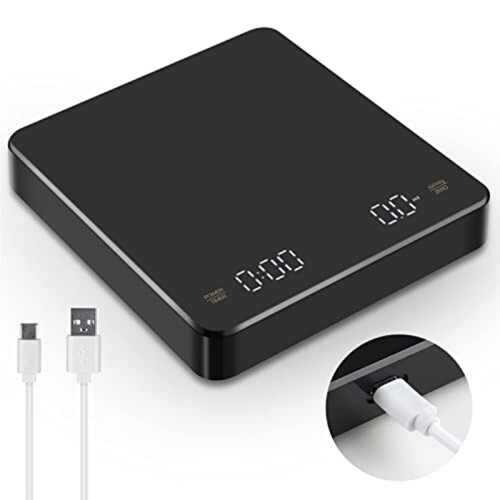 Coffee Scale with Timer, Coffee Scale, 0.1G/3Kg, Rechargeable, Auto Off, for Barista 2
