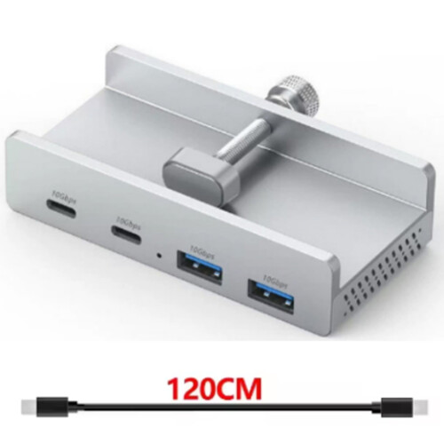 10Gbps USB HUB Clamp USB3.2 Splitter Adapter Desktop PC Accessories Usb Extension Hub Clip 1