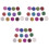 36 Glitzerpigment Lidschattenpulver Profi Farbpalette 3