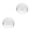 2Pcs Crystal Clear Dome Paperweights Fabric Pattern Weights for Desk 8