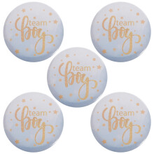 250Stk Geburtstagsabzeichen Zinn, Blaue Pins Für Baby Shower Party