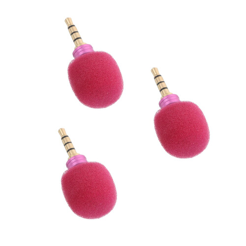 3Pièces Microphones Mini Rosés Portables Pour Streaming Mobile 2