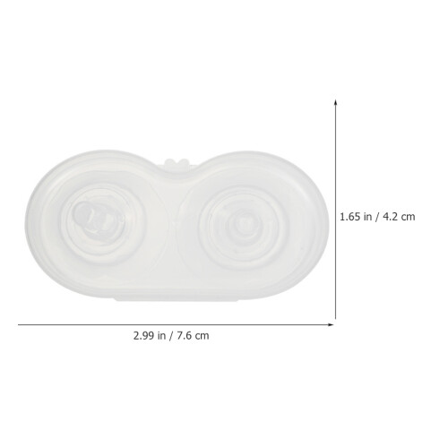 3Sets Silikon-Stillhütchen Transparent Komfortabler Brustwarzenschutz 2