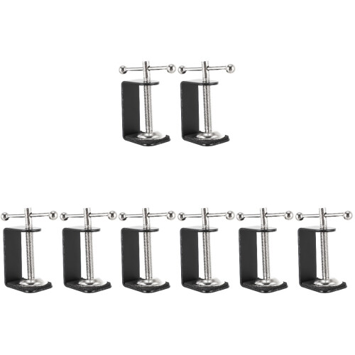 8Stk Robuste C-Clip Tischhalter Für Studio Und Arbeitsplatz 1