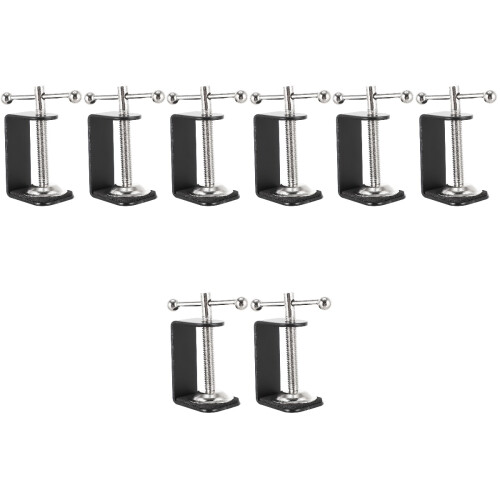 8Stk Robuste C-Clip Tischhalter Für Studio Und Arbeitsplatz 2