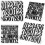 40Sheets Black Letter and Number Stickers PVC Versatile Self-Adhesive 1