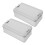2Pcs Vintage Style Silver Tin Boxes for Cookies and Small Accessories 1