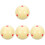 4Pcs Red Training Cue Balls for Pool Table Durable Scratch-Resistant 4