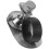 3Pcs Silver Hard Hat Flashlight Clips Stainless Steel Headlamp Mounts 3