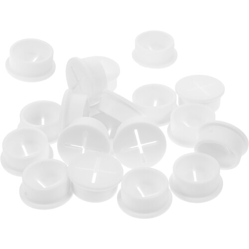 40Pcs Rubber Grommets for Desk Cable Wire Hole Covers White 1