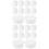 40Pcs Rubber Grommets for Desk Cable Wire Hole Covers White 7