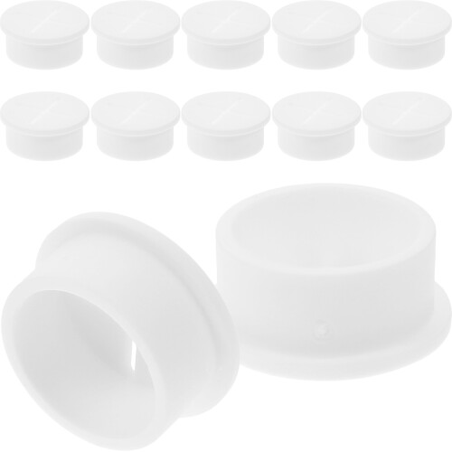 40Pcs Rubber Grommets for Desk Cable Wire Hole Covers White 2