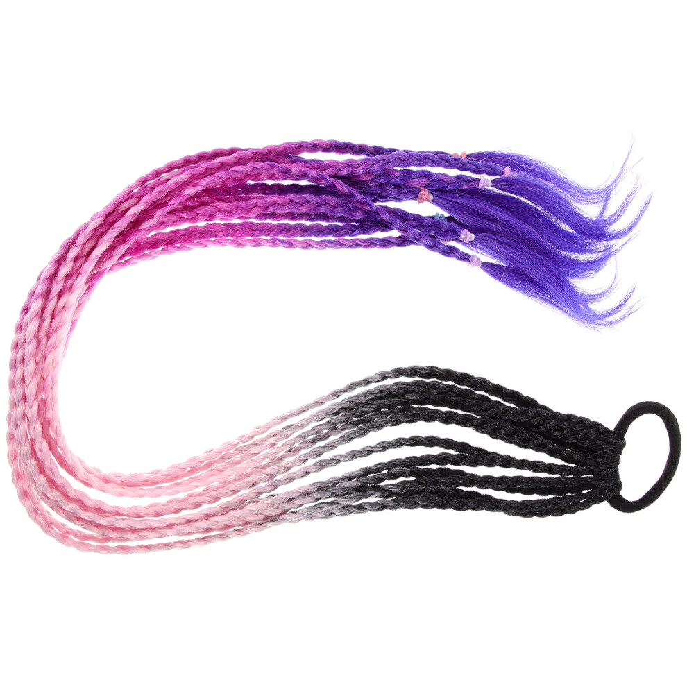Supvox 4Pcs Multi Tone Braided Ponytail Hair Extensions For Girls And Women