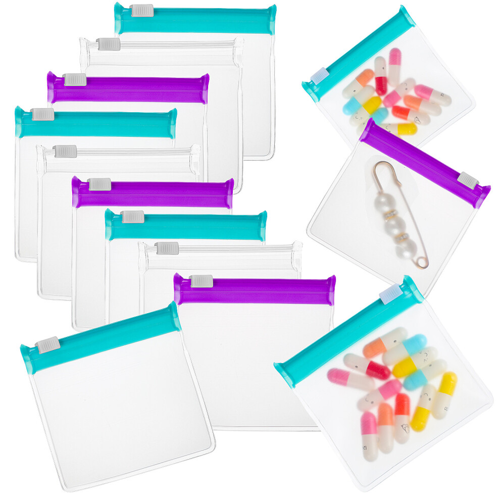 Inoomp 120Pcs Travel Medicine Pouches Small Eva Pill Organizer Assorted Color