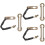 3Pcs Durable Door Chain Lock for Inside Door Home Security Latch 8