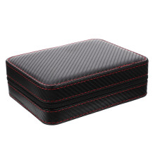 2Pcs Black Watch Display Box Convenient Storage Organizer