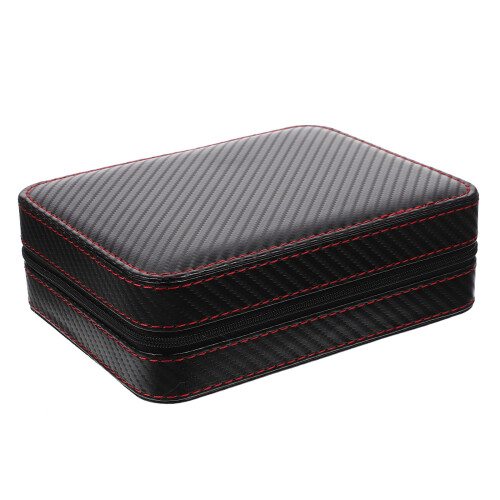 2Pcs Black Watch Display Box Convenient Storage Organizer