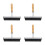 4Pcs Multi Rubber Rollers for Printmaking with Ergonomic Wood Handles 3