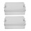 2Pcs Vintage Style Silver Tin Boxes for Cookies and Small Accessories 9