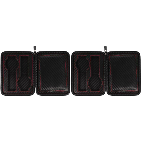 2Pcs Black Watch Display Box Convenient Storage Organizer 1