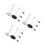 24Pcs Restaurant Receipt Spike Metal Ticket Holder for Office Use 7