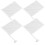 12Pcs White DIY Handheld Flags Sturdy Handle Soccer Referee Flags 1
