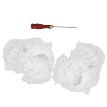 Cotton Filler Tool Kit with Wooden Handle for Plush Toy Stuffing