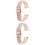 2Pcs Stainless Steel Replaceable Watch Band For Men 6