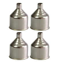 12Pcs Silver Stainless Steel Oil Wine Funnel for Use