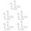 10Pcs Heavy Duty White Iron Peg Hooks for Pegboard Wall Organizer 8