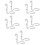 10Pcs Heavy Duty White Iron Peg Hooks for Pegboard Wall Organizer 9