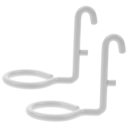 10Pcs Heavy Duty White Iron Peg Hooks for Pegboard Wall Organizer
