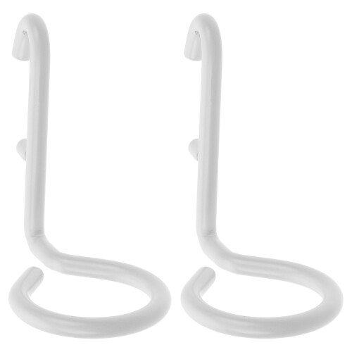 10Pcs Heavy Duty White Iron Peg Hooks for Pegboard Wall Organizer 1
