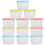 24Pcs Baby Food Container Assorted Color Compact Safe Storage Boxes 7