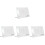 4Sets Transparent Acrylic Desk Writing Board Reusable Memo Planner 4