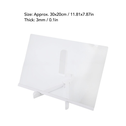 Whiteboard 30x20cm transparent mit 7 Markern 1