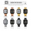 Orologio digitale da uomo e donna 30M, 37mm, oro rosa e nero 7