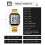 Orologio digitale da uomo e donna 30M, 37mm, oro rosa e nero 3